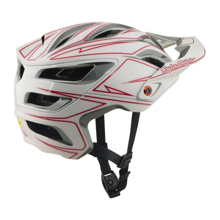 Troy Lee Designs - A3 AS Helmet Pinstripe Gray – view 4