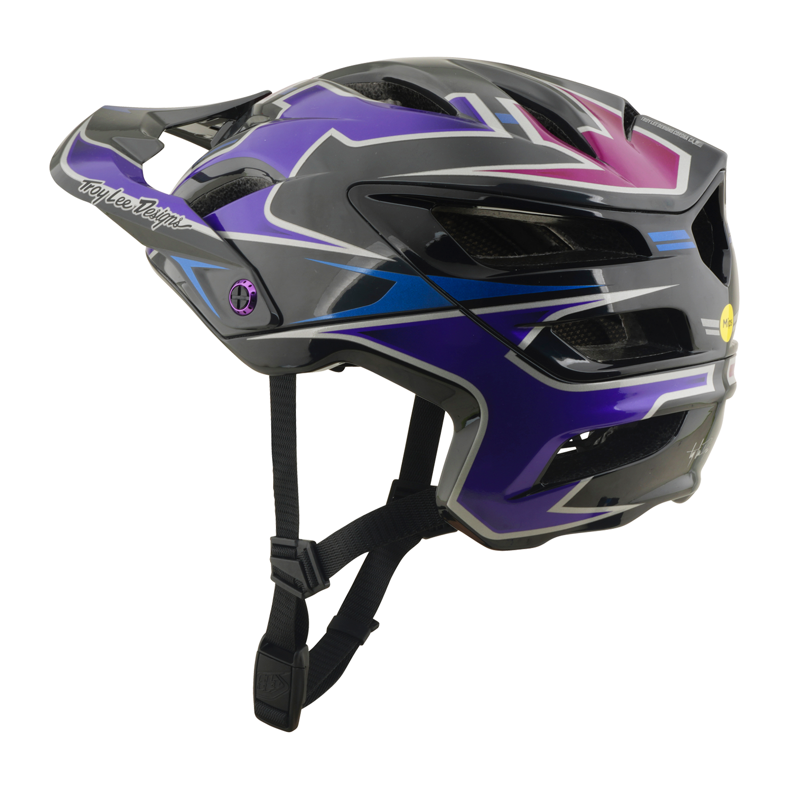 Troy Lee Designs - A3 AS Helmet Mask Black / Purple – view 2