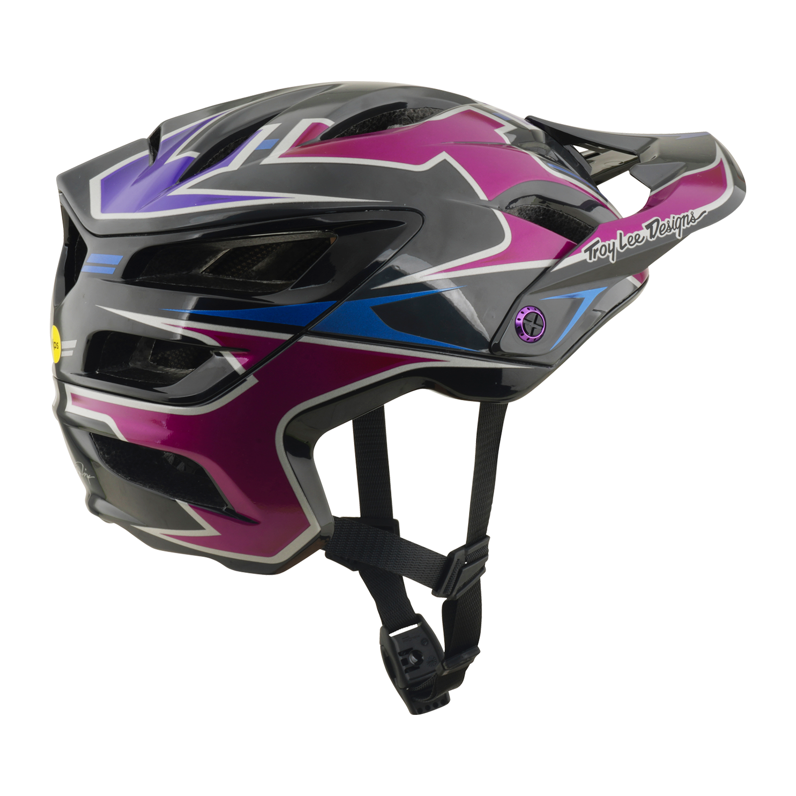 Troy Lee Designs - A3 AS Helmet Mask Black / Purple – view 3