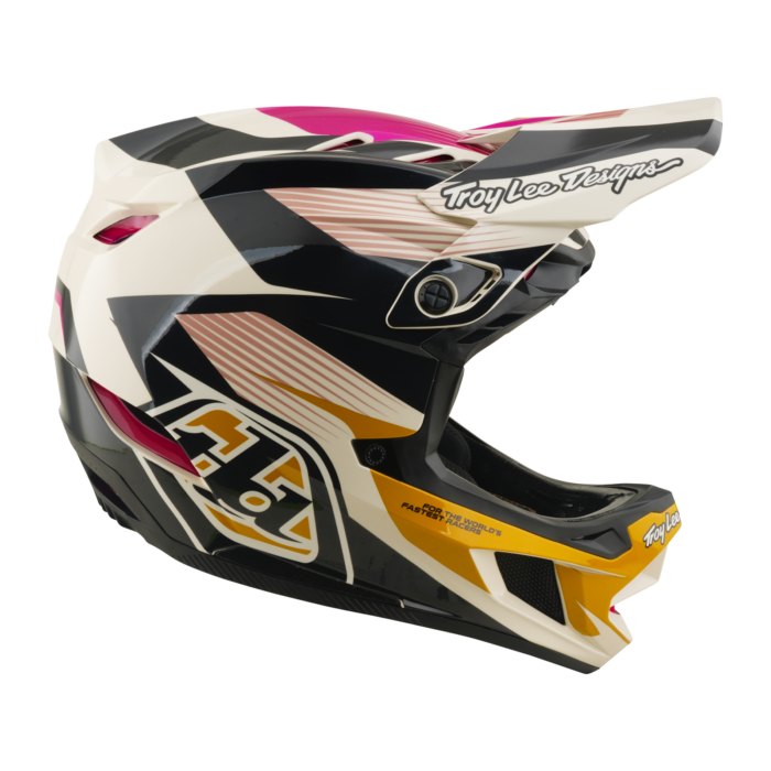 Troy Lee Designs D4 AS Polyacrylite Helmet Turbo Acid / Fuchsia – view 5