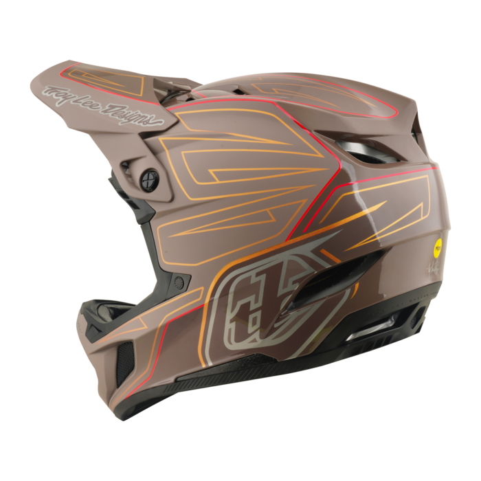 Troy Lee Designs - D4 AS Polyacrylite Helmet Shadow Pro Timber – view 2