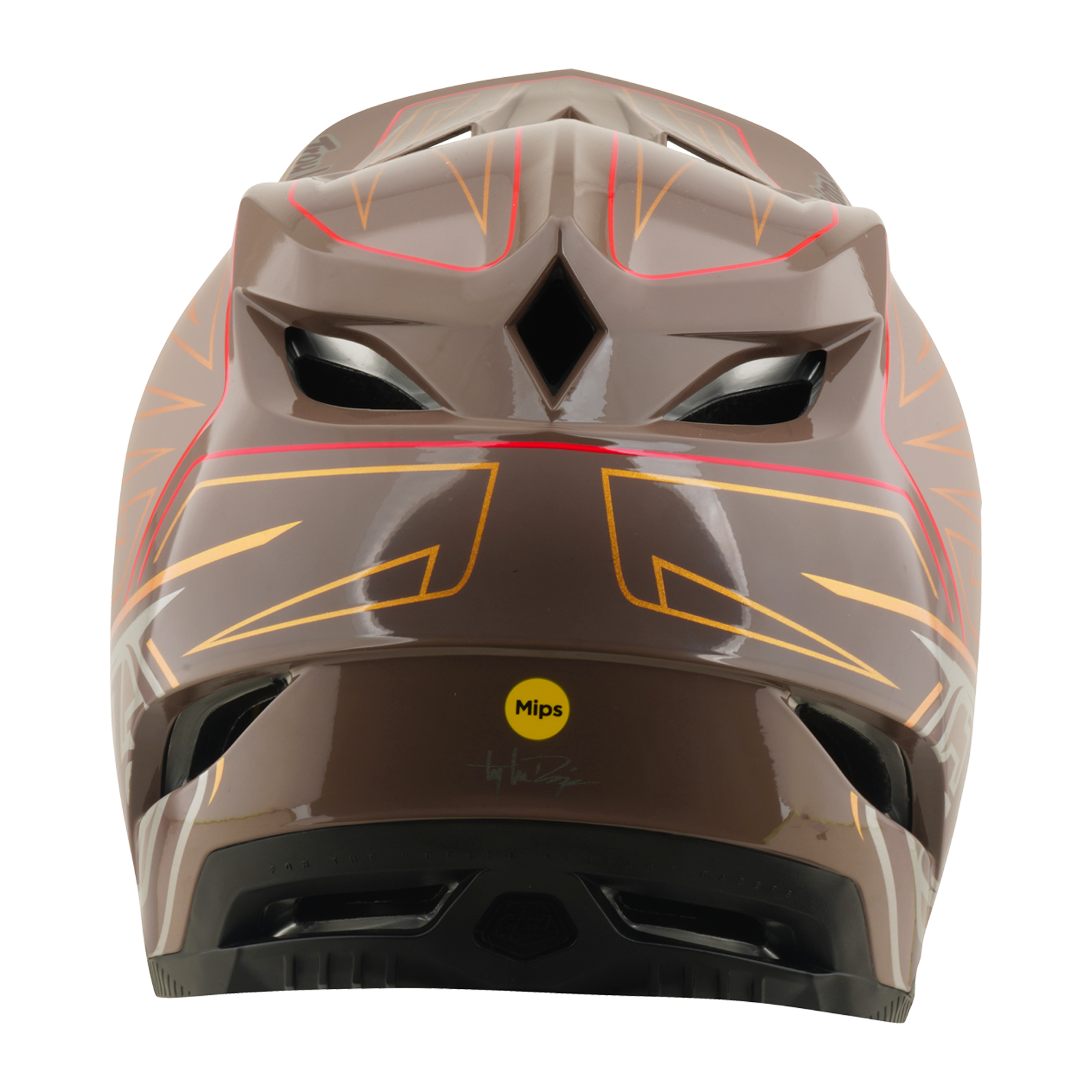 Troy Lee Designs - D4 AS Polyacrylite Helmet Shadow Pro Timber – view 4