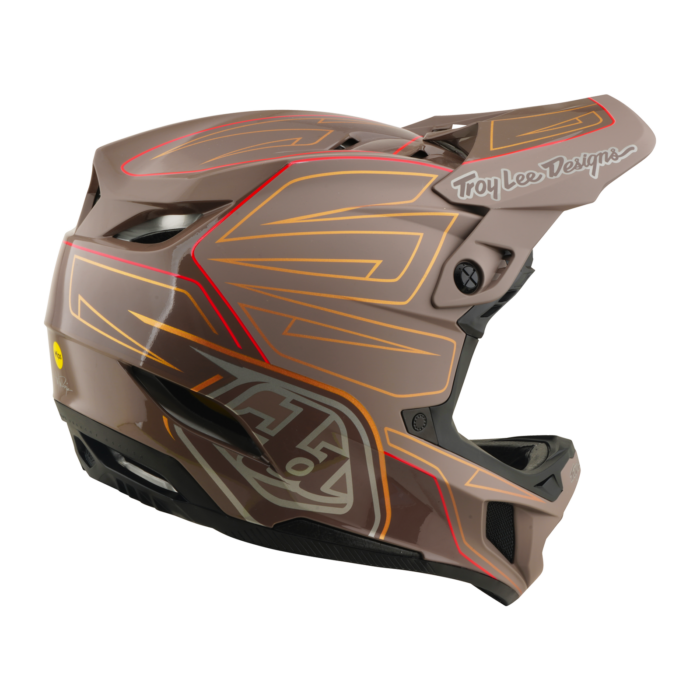 Troy Lee Designs - D4 AS Polyacrylite Helmet Shadow Pro Timber – view 7