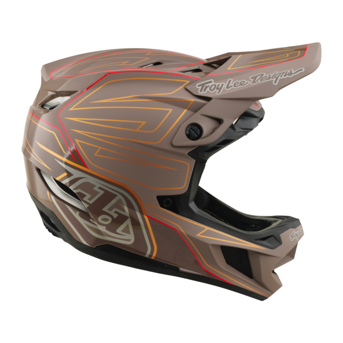 Troy Lee Designs - D4 AS Polyacrylite Helmet Shadow Pro Timber – view 3