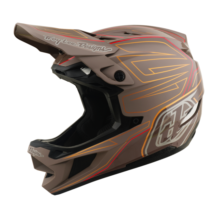 Troy Lee Designs - D4 AS Polyacrylite Helmet Shadow Pro Timber