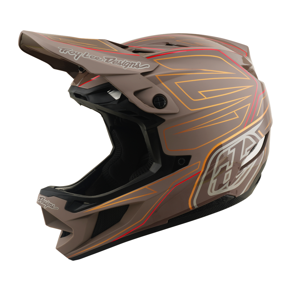 Troy Lee Designs - D4 AS Polyacrylite Helmet Shadow Pro Timber
