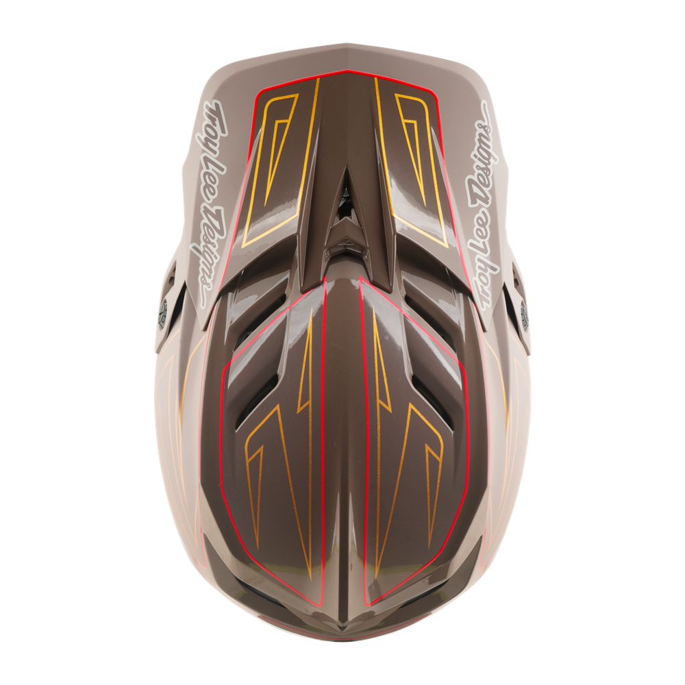 Troy Lee Designs - D4 AS Polyacrylite Helmet Shadow Pro Timber – view 6